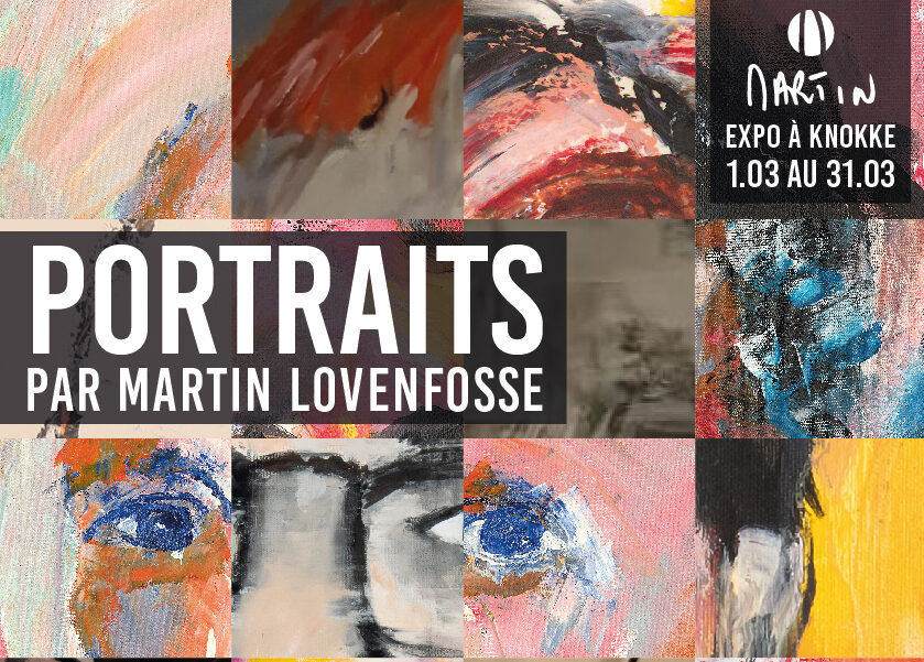 Affiche pour l'exposition, Portraits par Martin Lovenfosse